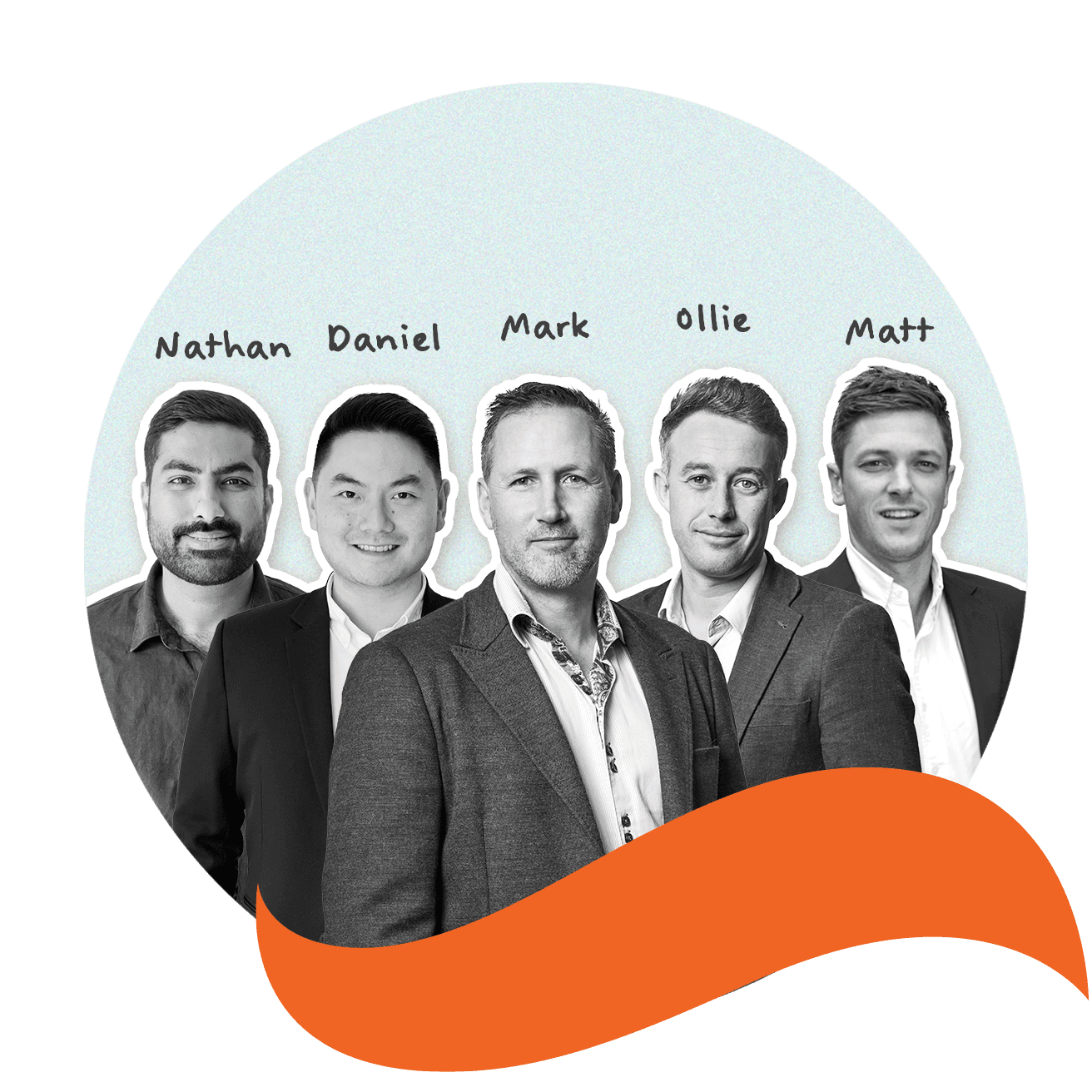 Construction loans team — Nathan Miglani, Daniel Kuo, Mark Beams, Ollie Mellsop, Matt and Evans